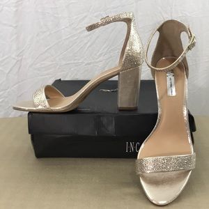 INC International Concepts Gold Kivah Heel